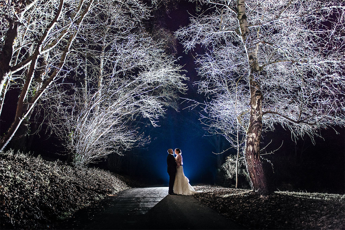 Hochzeitsfoto im Winter in Trier